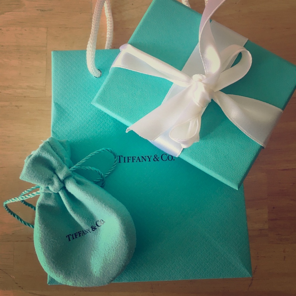 Tiffany’s box and jewelry bag